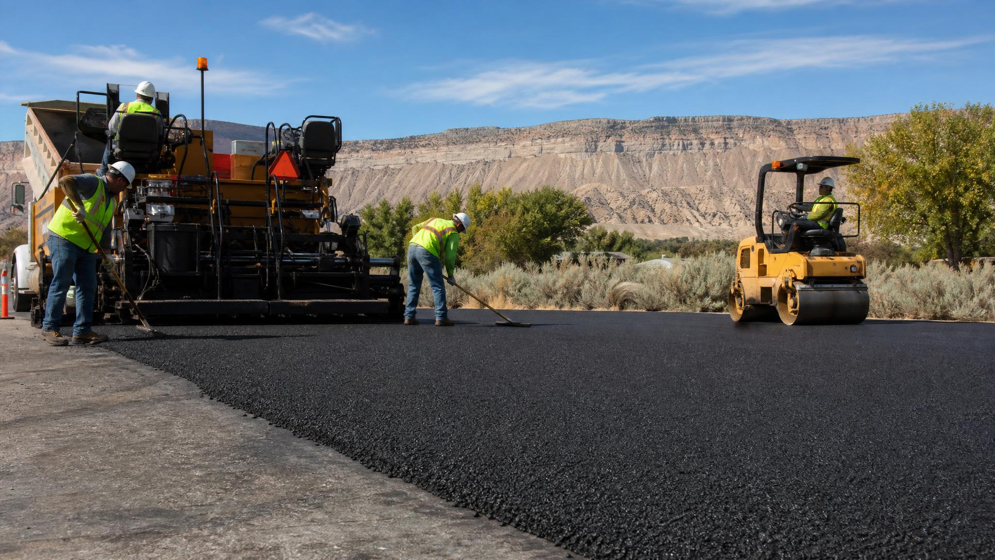Asphalt resurfacing and overlay work in Western Colorado